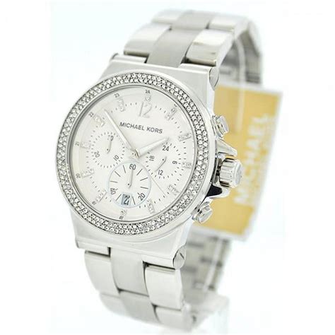 michael kors mk5385 silver tone crystal glitz womens watch|Michael Kors Women's MK5385 Silver Tone Crystal Glitz .